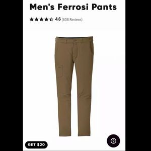 Outdoor Research Backpacking Hiking Pants